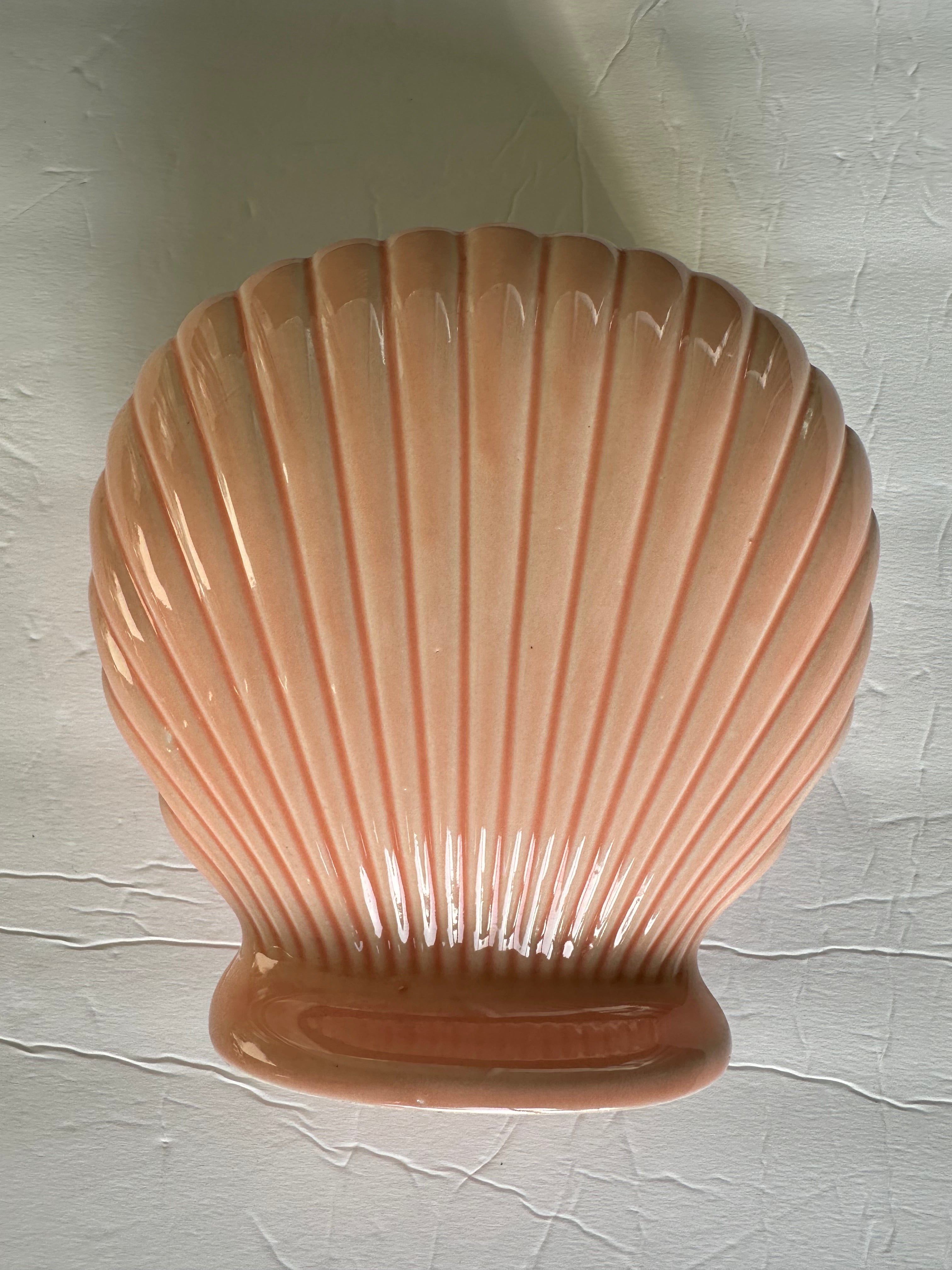 Deco Pink Coral Porcelain Shell Vase Decor Plant