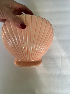 Deco Pink Coral Porcelain Shell Vase Decor Plant