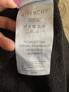 Givenchy Black Logo Print Eyelet Detailing Sweatshirt Authentic Italian