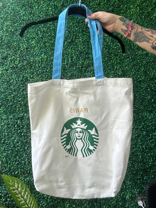 NWT Starbucks YOU ARE HERE YAH TOTE BAG PARIS OLYMPICS GAMES 2024 limited edition canvas handle bag