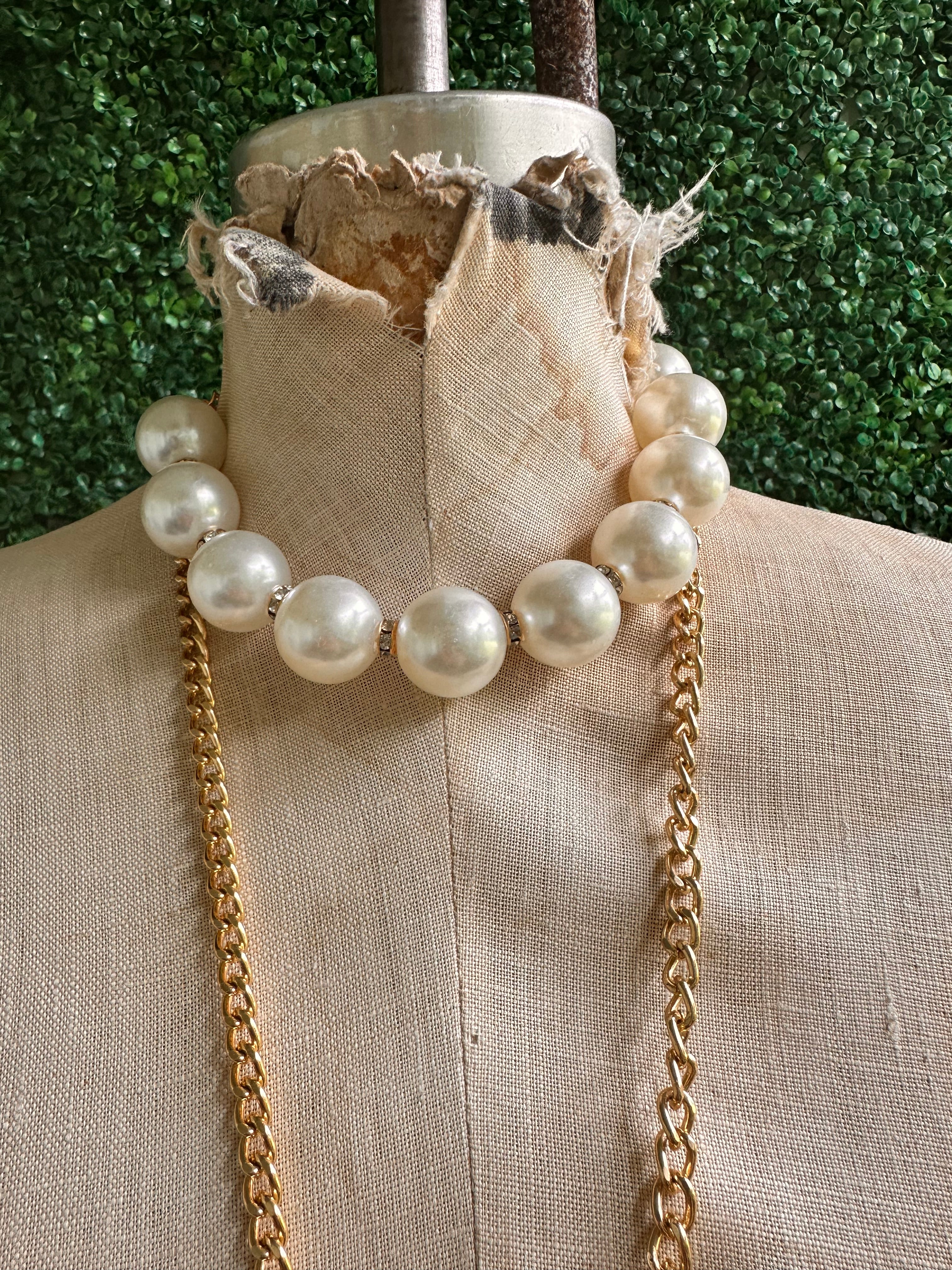 Baroque Big Pearl Necklace Choker Fashion /VINTAGE FRANCISCAN DESERT ROSE PATTERN DINNERWARE