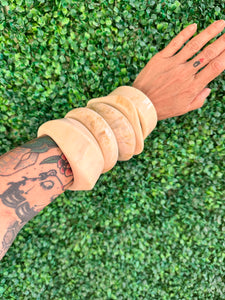 New Deadstock Vintage Chunky Thick Resin Acrylic Smudging Bangles Geometric Irregular Bracelets set of 5