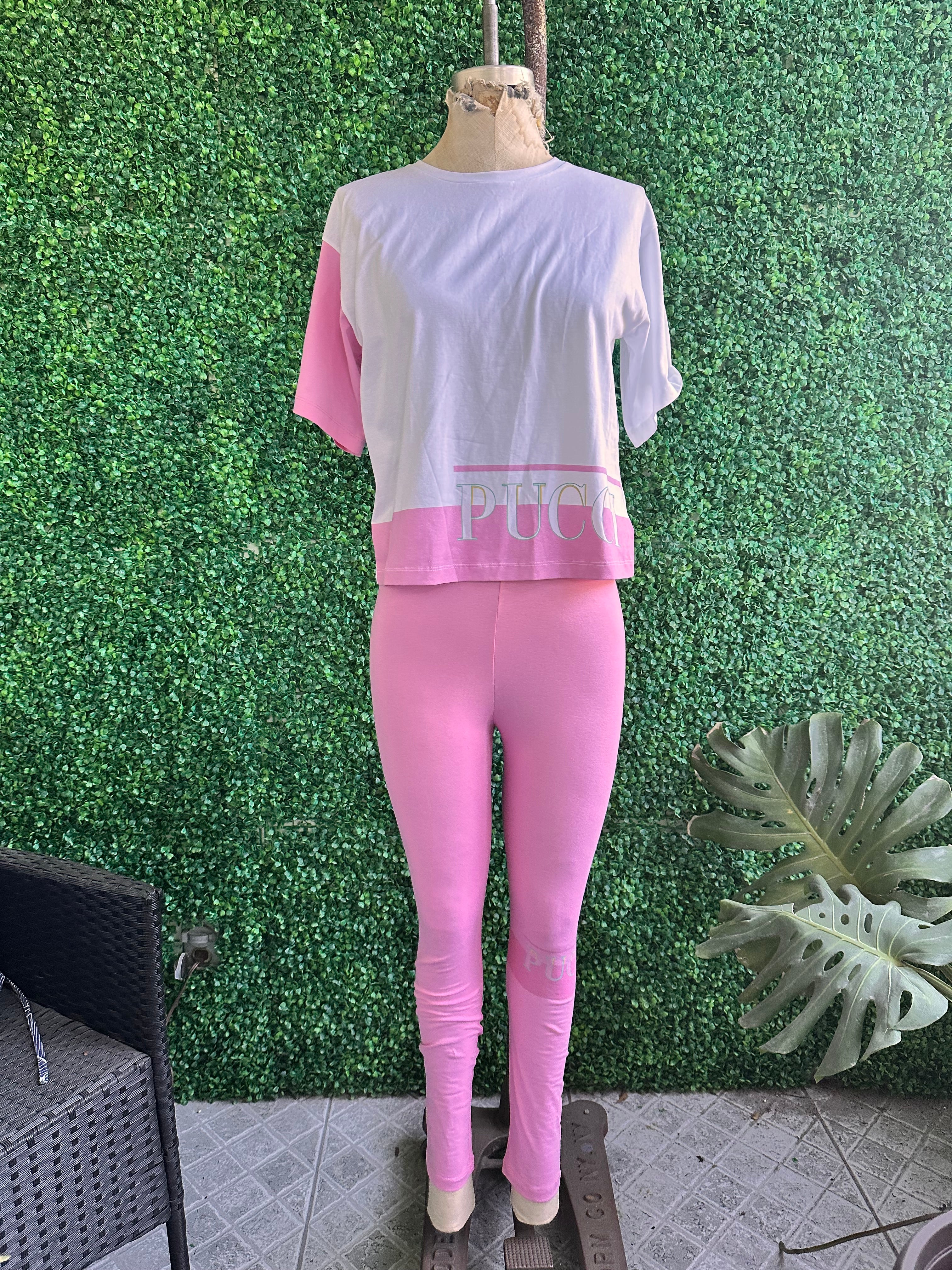 Emilio Pucci Pink Leggings Pajama Set – Girls Juniors – NWT (Farfetch) size 14