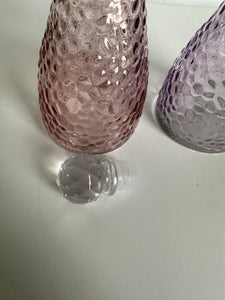 Moon Water bottle jar pink and purple set vanity decor