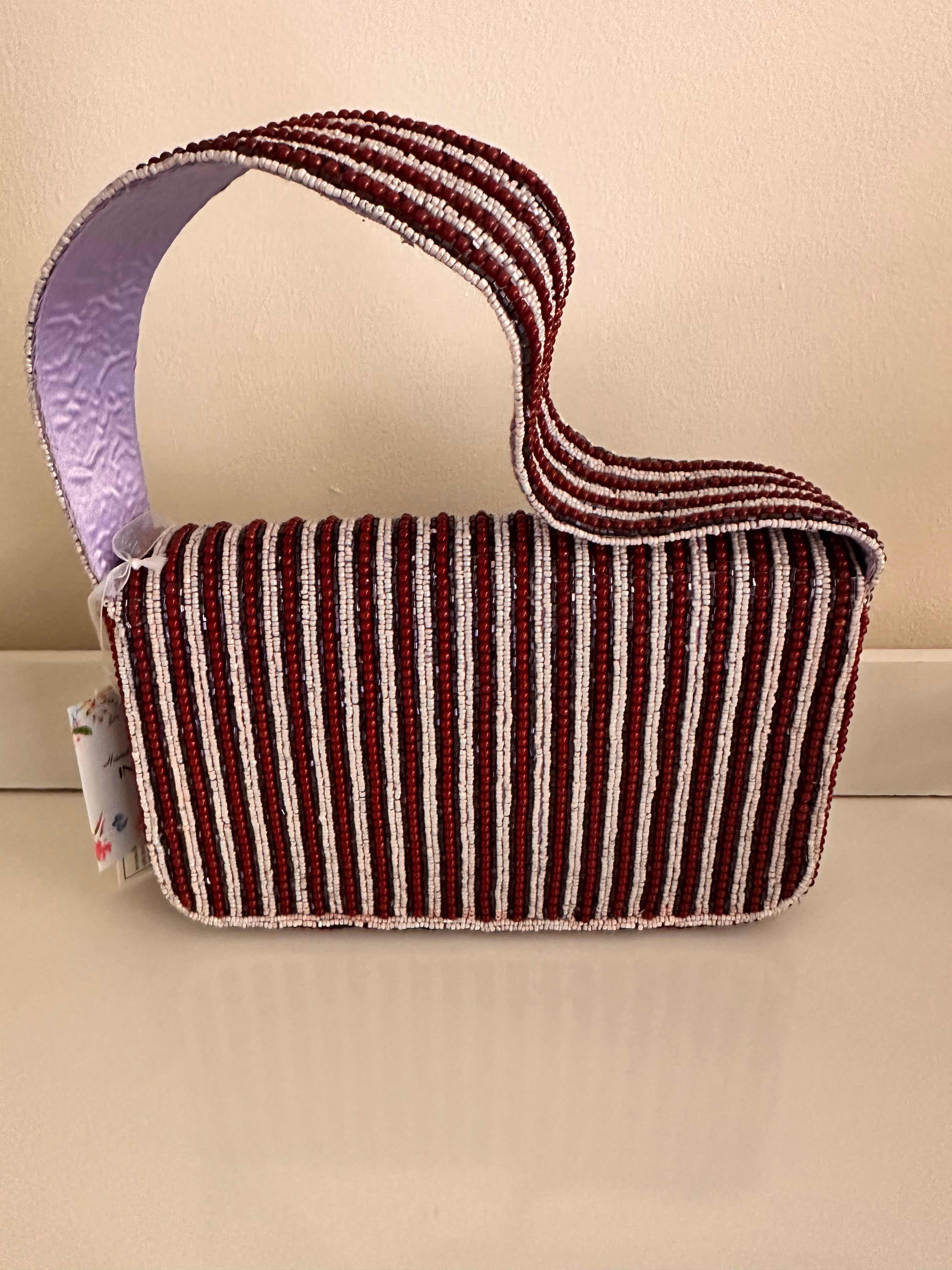 NWT Beaded New York Baguette Shoulder Bag Viral TikTok Purse