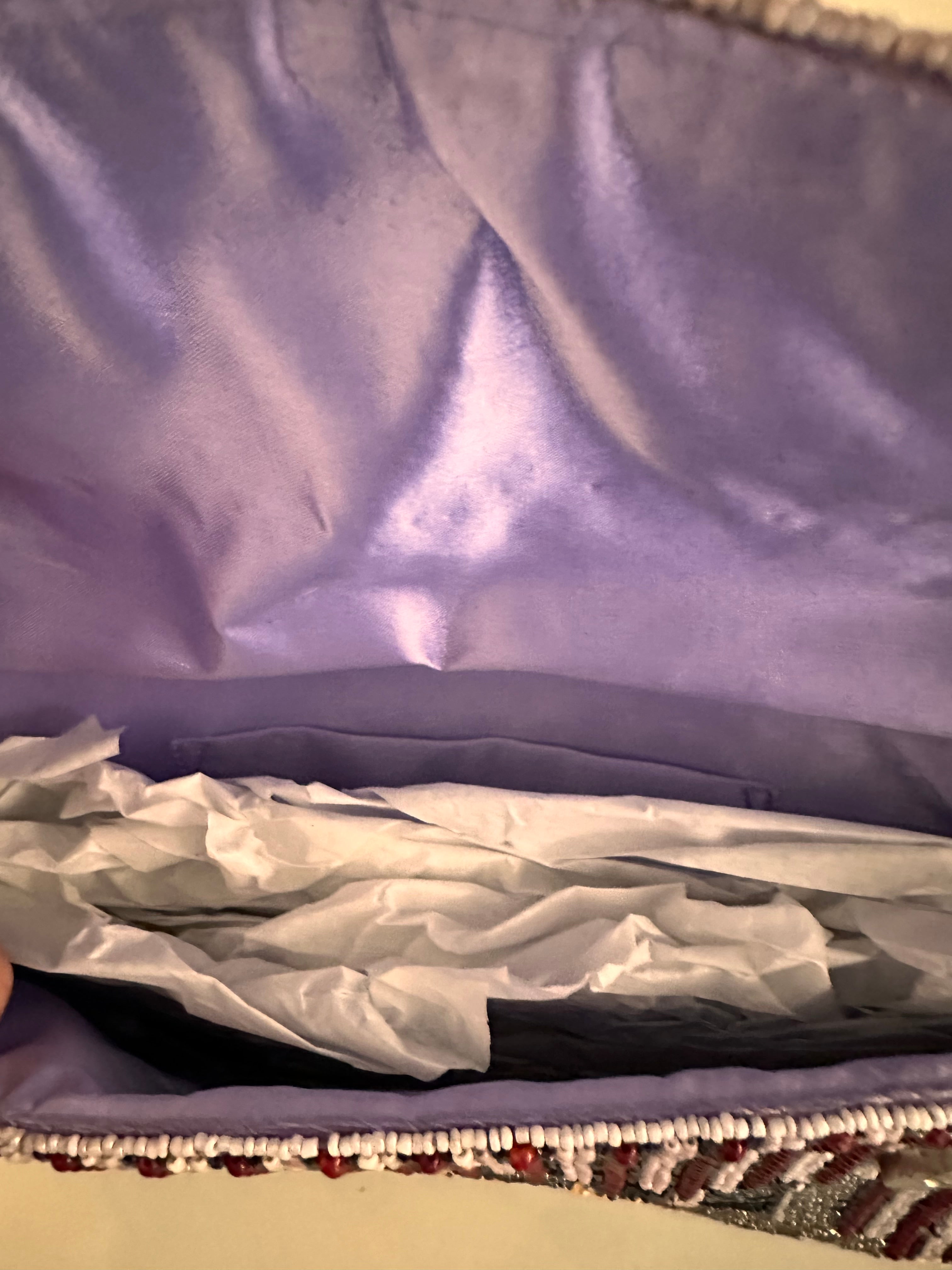 NWT Beaded New York Baguette Shoulder Bag Viral TikTok Purse