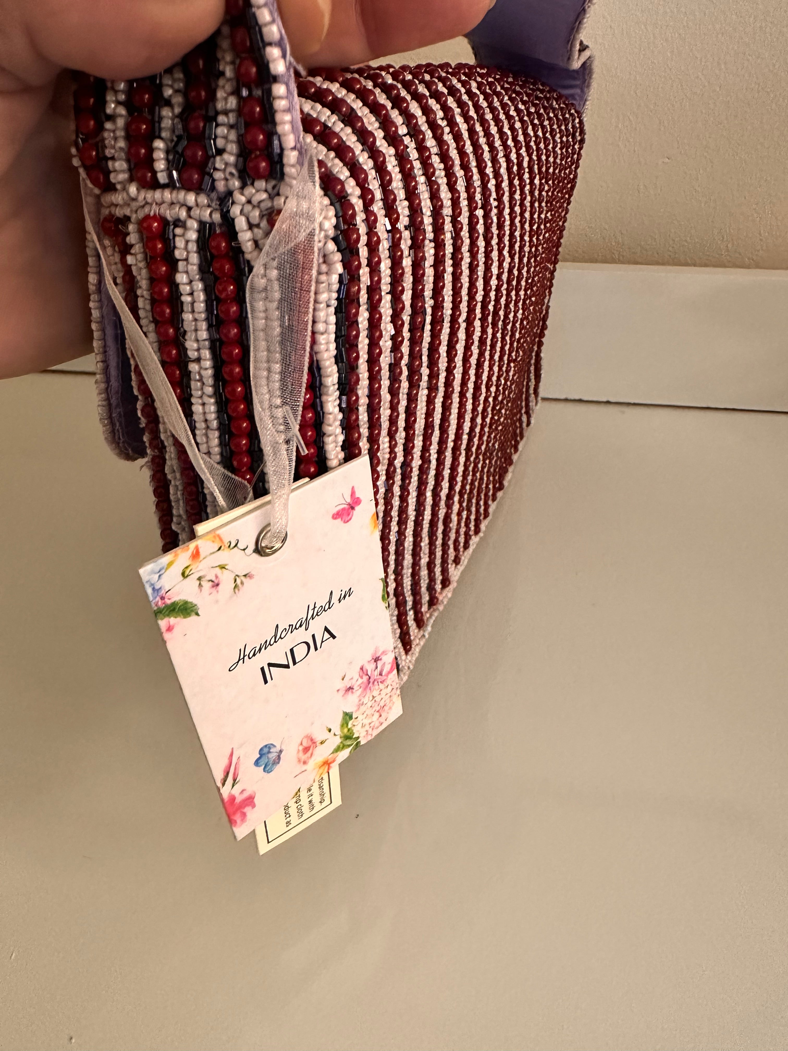 NWT Beaded New York Baguette Shoulder Bag Viral TikTok Purse