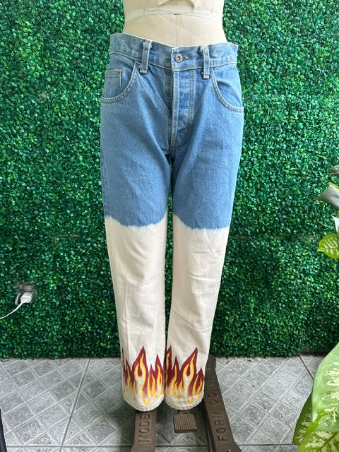 Carmar Denim Marietta High Rise Boyfriend Flame Jeans 29