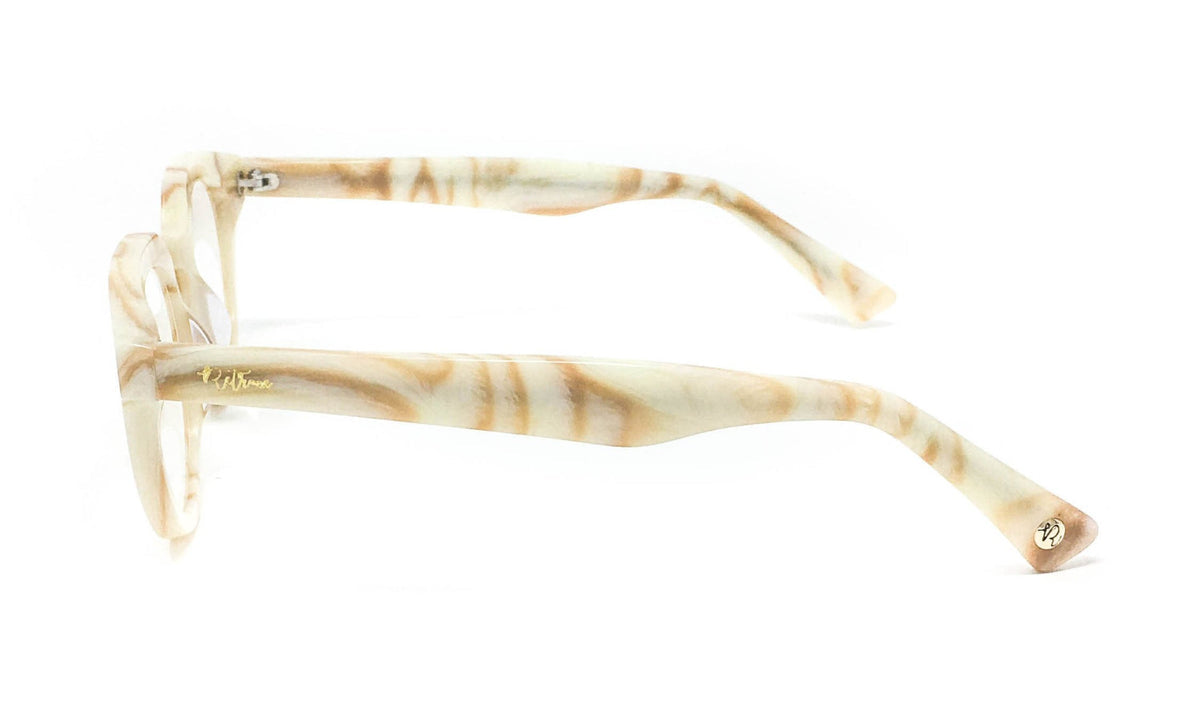 Vintage Italian Design Marble Acetate Readers