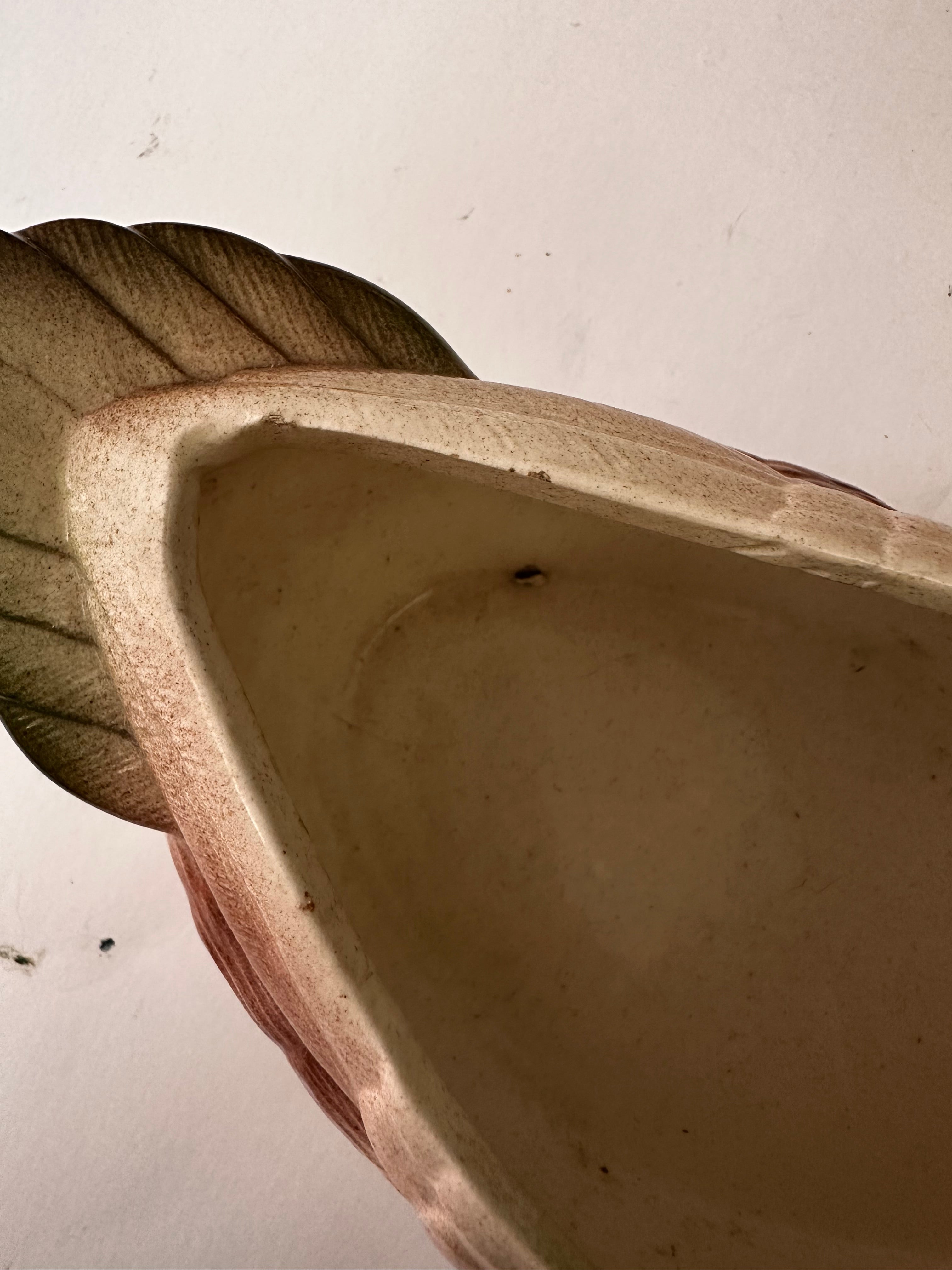 Vintage Ceramic Mallard Duck Planter Vase Decor