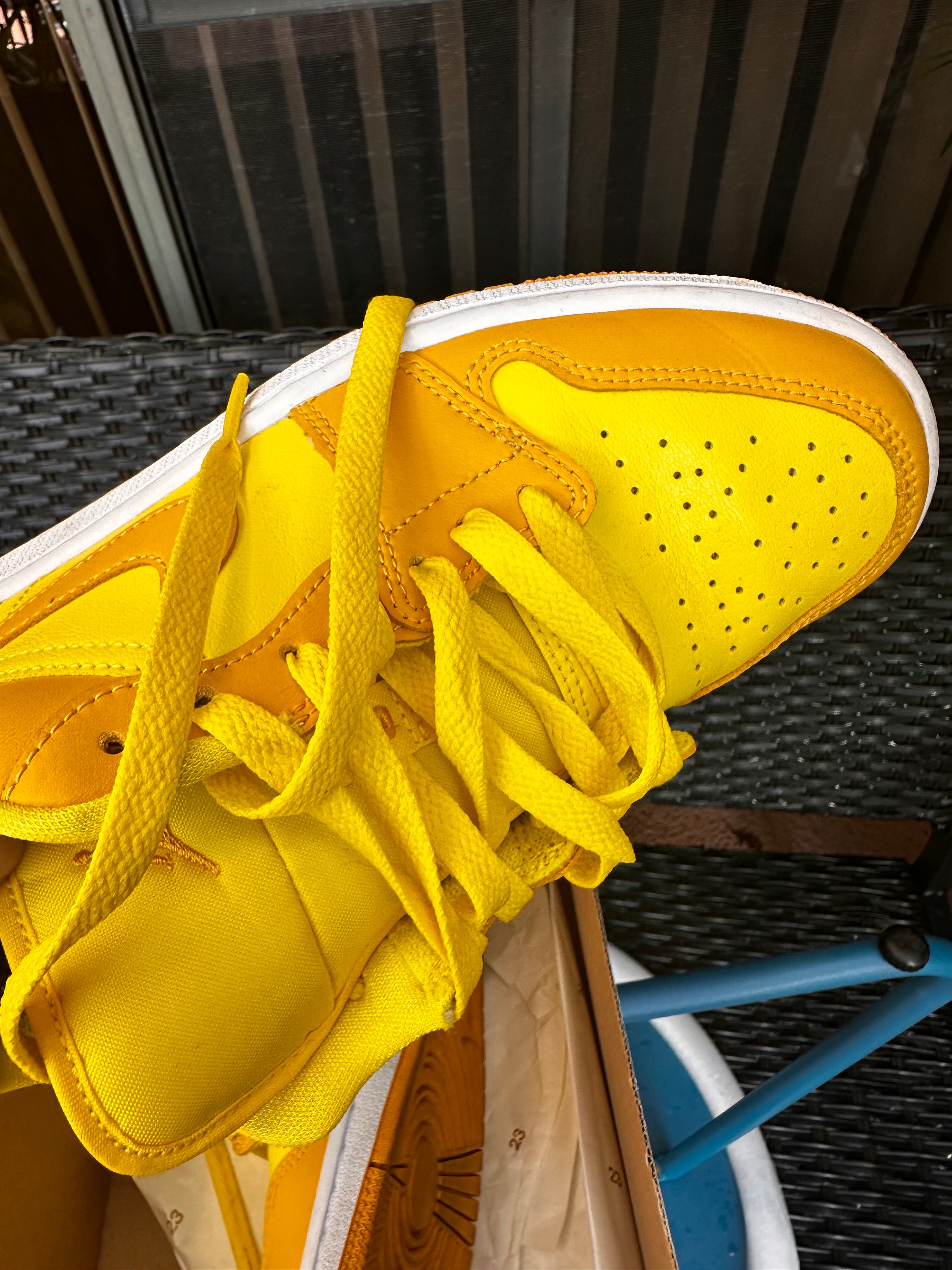 Jordan 1 Low Yellow Strike (Women's) Size: US W 7W
