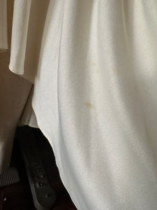 VINTAGE Drapped Wingle Karen Okada By David Howard Lace Womens Dress Victorian Sequin Beaded Pearl
