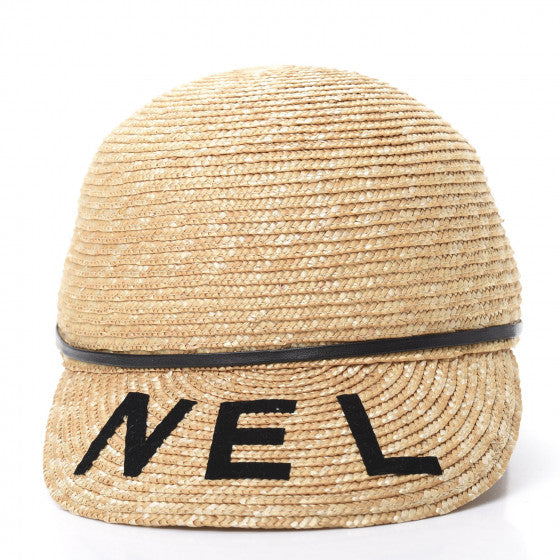 CHANEL inspired cap wicker Resort style New