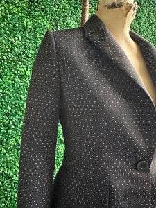 Ines de La Fressange Paris Tristan Polka Dot Single-Button Blazer