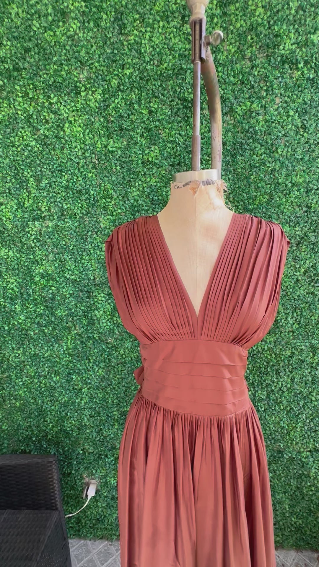 BCBG MaxAzria silk copper brown cocktail Dress