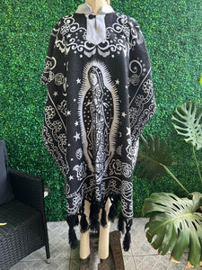 Mexican Traditional Virgen Mary Poncho Gaban Virgen Fino