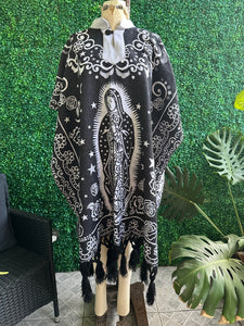 Mexican Traditional Virgen Mary Poncho Gaban Virgen Fino