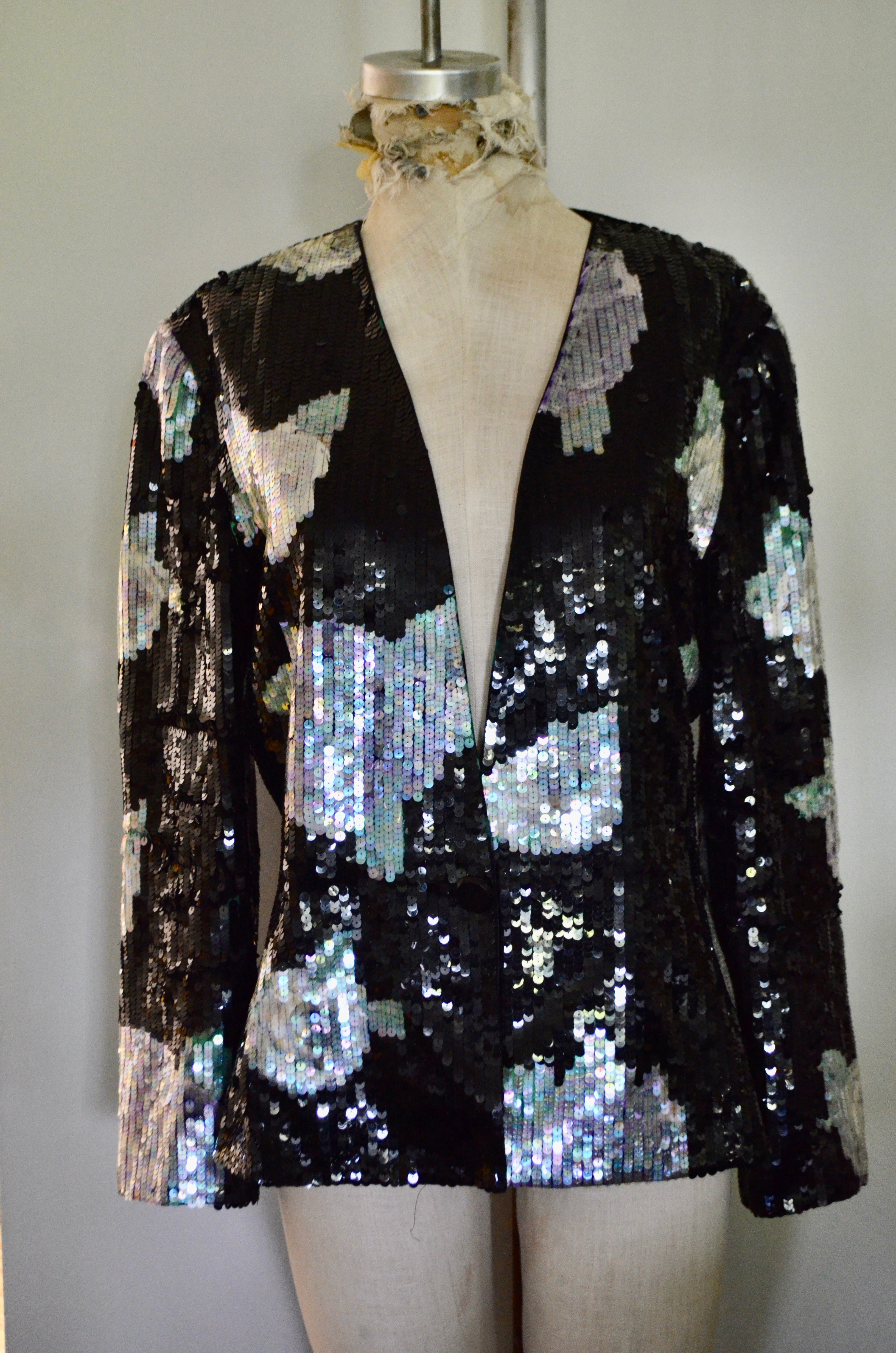 Jules of Margate vintage sequin jacket blazer women's