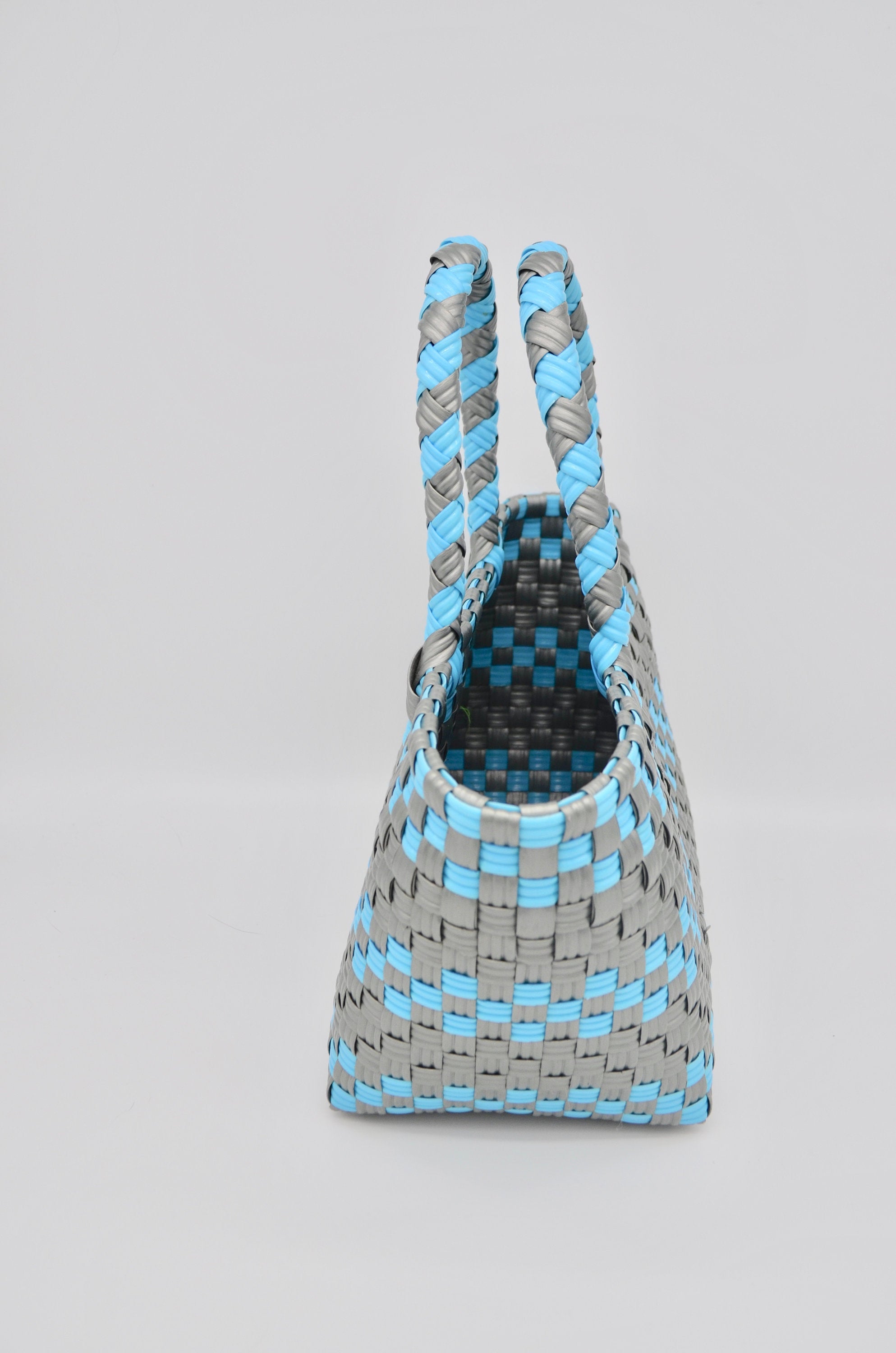 Mini Carry On Manos Que Tejen Suenos Mexican Plastic Woven Bag Weaving Straw Handbag Summer