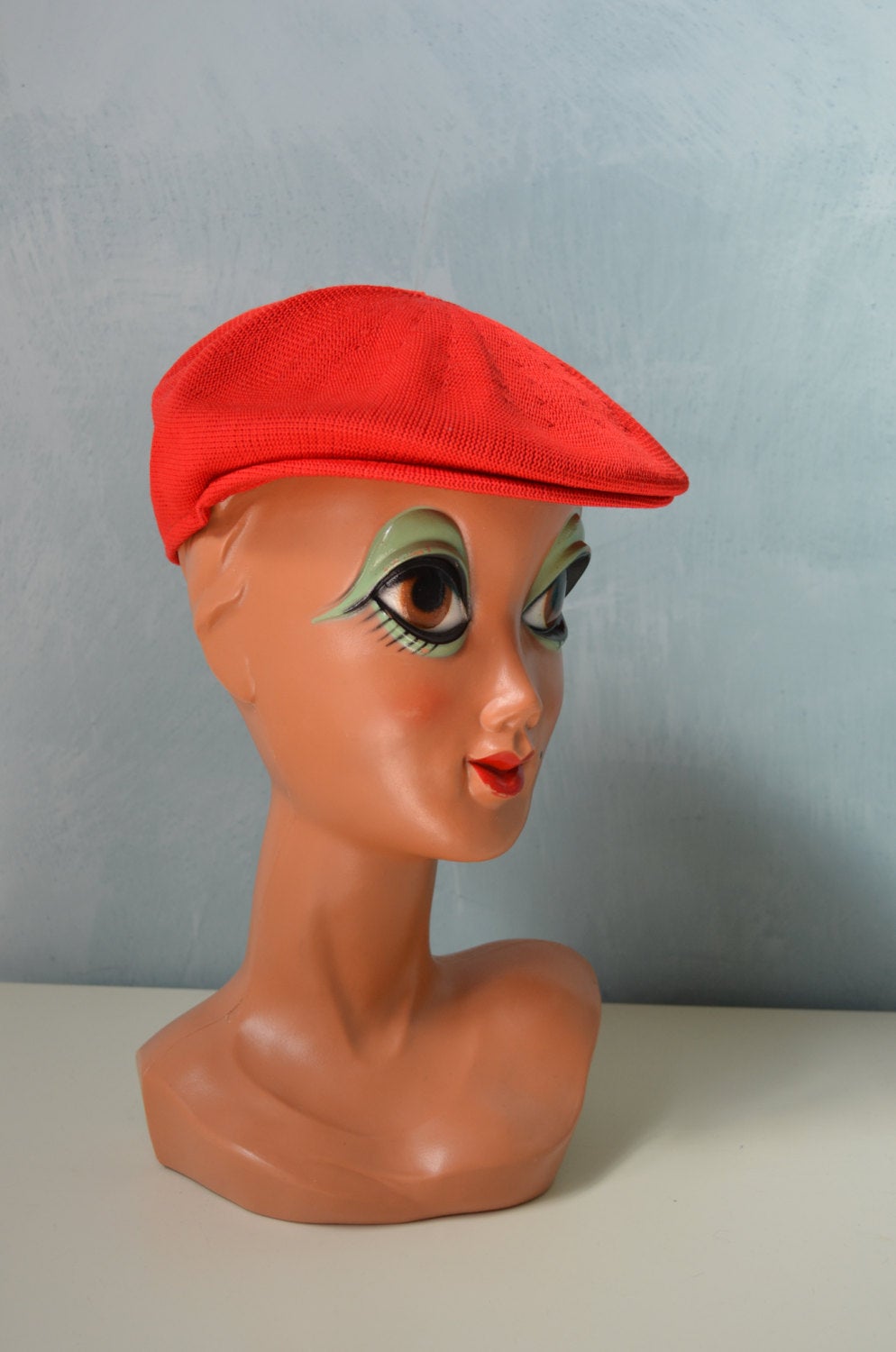 Red French Beret Beanie Rouge Lipstick Hat Accessory