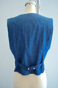 Studded Denim Vest Sleeveless Rhinestones Bling Bling Studded Blue Jeans Jacket Blazer