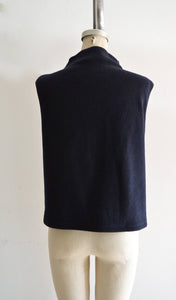 Gianni Versace Couture Medusa Logo Vest Black Wool Comfy Sleeveless Snow Authentic Sweater