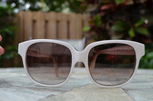 White Emmanuelle Khanh 8080-14 Sunglasses Paris