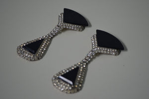 Rhinestones Clip Earrings Chandelier Fashion
