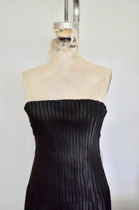 BCBG Maxazria Black corset RUFFLE SKIRT EVENING GOWN Maxi Dress