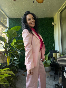 TAHARI Rose Pink Tailored Women Suit Arthur S Levine Blazer Pants